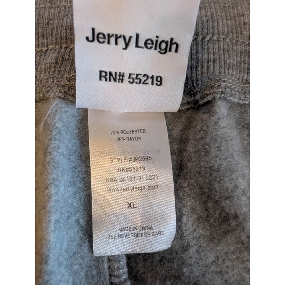 Smokey Bear Jogger Sweatpants Womens Extra Large XL Gray Fleece Jerry Leigh - Picture 13 of 13